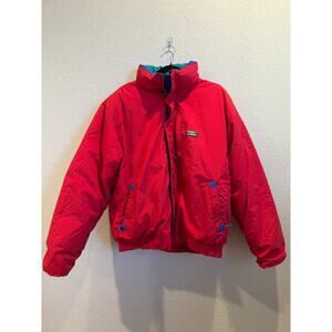 Vintage LL Bean Red Puffer Jacket Men’s Large Winter Coat